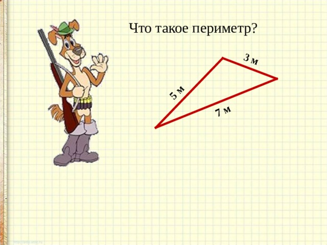 5 м 3 м 7 м Что такое периметр? 