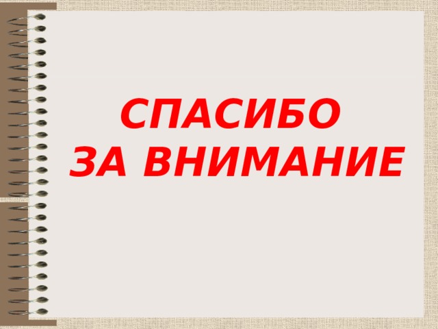 СПАСИБО  ЗА ВНИМАНИЕ 