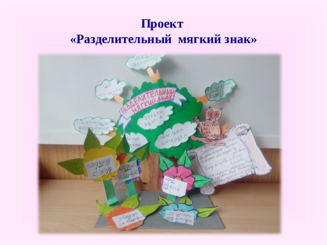 Проект  «Разделительный мягкий знак»  