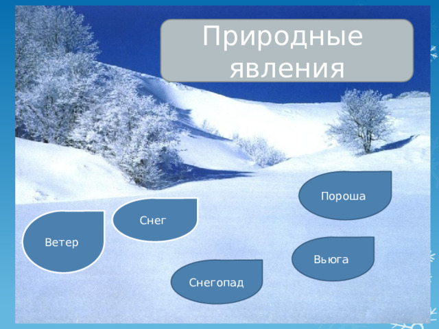 Природные явления Пороша Снег Ветер Вьюга Снегопад 
