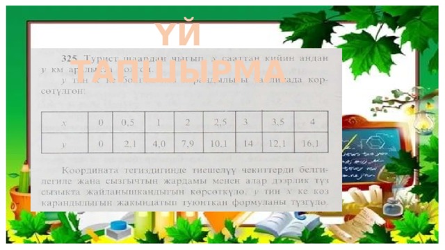 ҮЙ ТАПШЫРМА 
