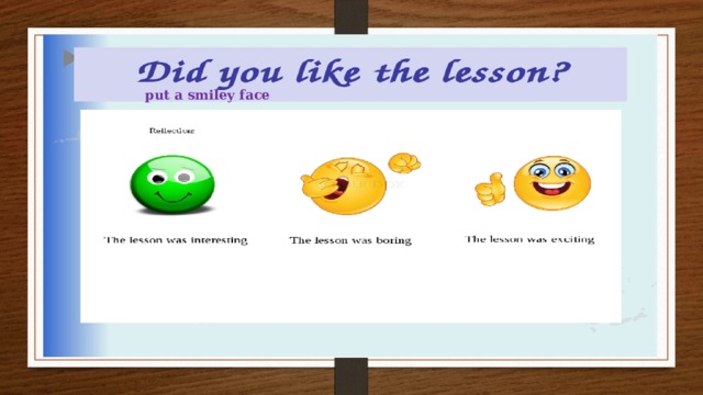 put a smiley face 