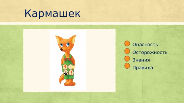 Кармашек Опасность Осторожность Знания Правила 