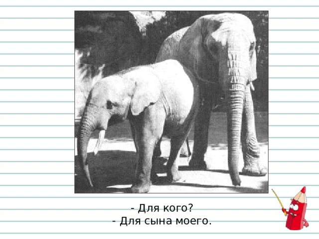 - Для кого?  - Для сына моего. 