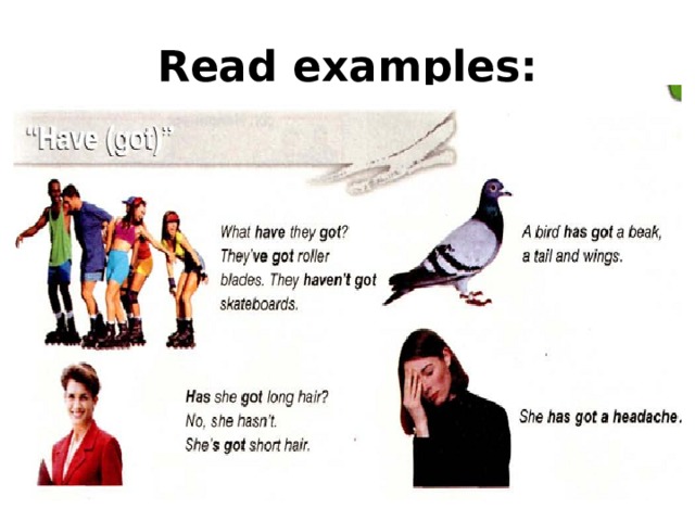 Read examples: 