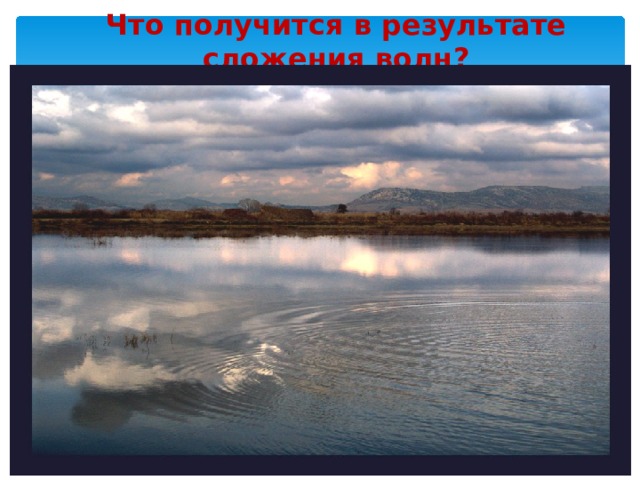 Что получится в результате сложения волн? 