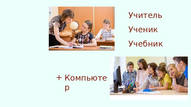 Учитель Ученик Учебник Компьютер 