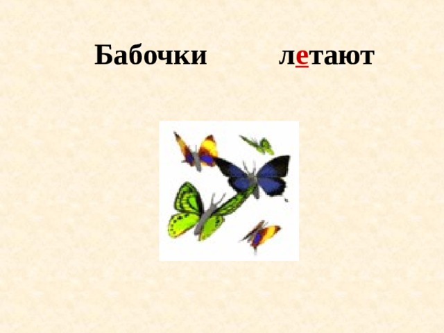 л е тают Бабочки