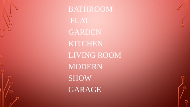 bathroom  flat garden kitchen living room modern Show garage 
