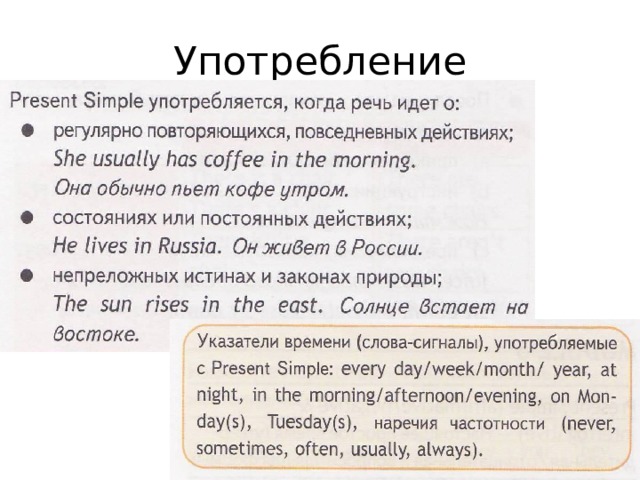 Употребление 