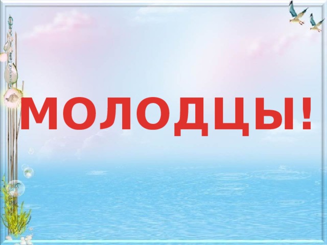 МОЛОДЦЫ! 
