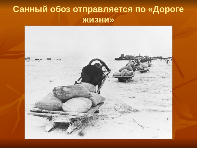 Санный обоз отправляется по «Дороге жизни» 