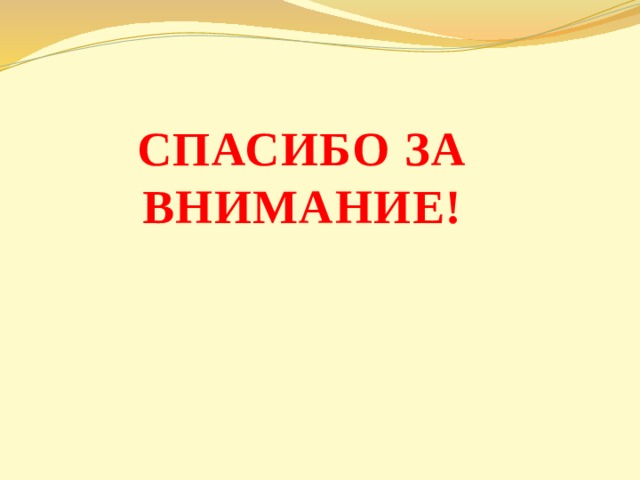 СПАСИБО ЗА ВНИМАНИЕ! 