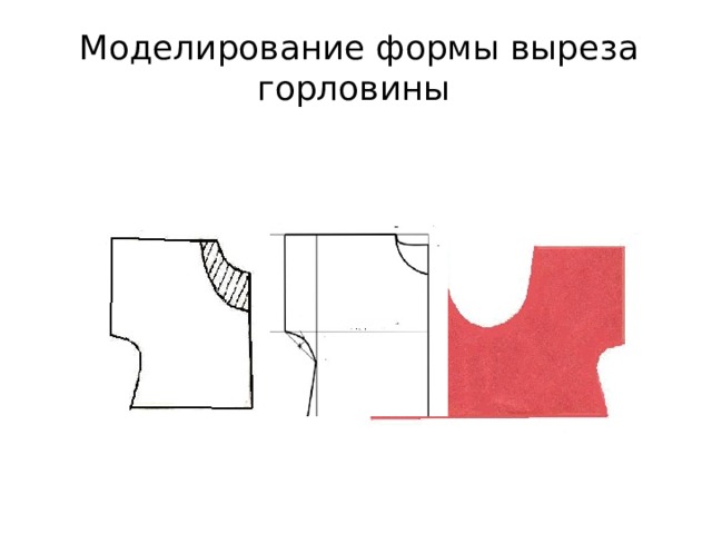 Моделирование формы выреза горловины 