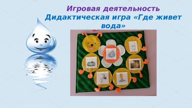 Игровая деятельность  Дидактическая игра «Где живет вода» 