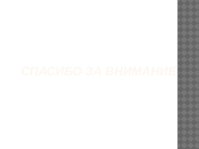 СПАСИБО ЗА ВНИМАНИЕ 