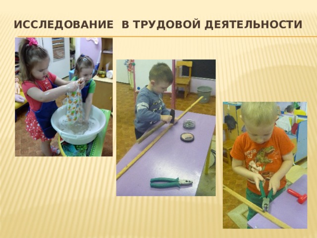 Исследование в трудовой деятельности   