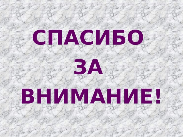 СПАСИБО ЗА ВНИМАНИЕ! 
