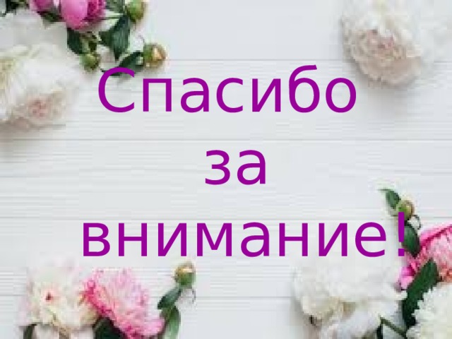      Спасибо за внимание!    