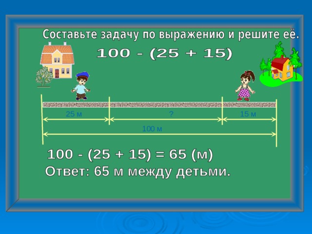25 м 15 м ? 100 м 