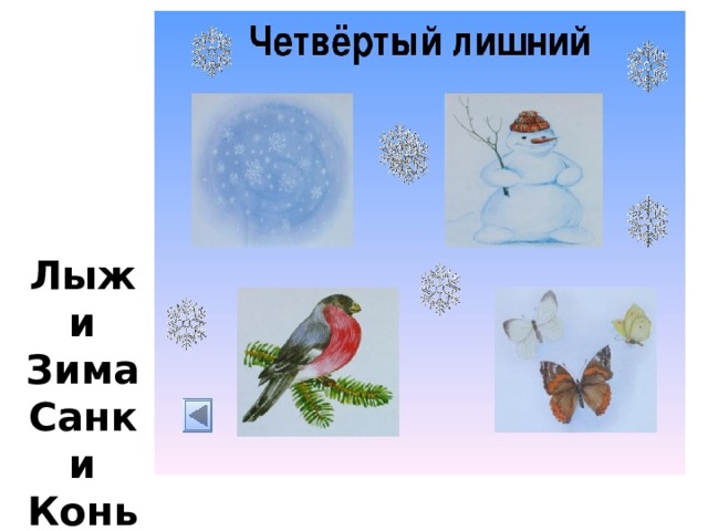 Лыжи  Зима  Санки  Коньки 