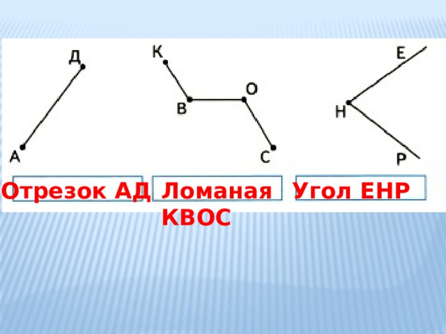 Отрезок АД Ломаная Угол ЕНР КВОС 
