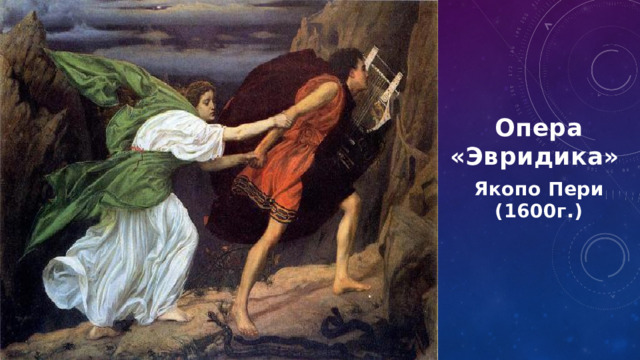 Опера «Эвридика» Якопо Пери (1600г.)  