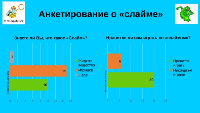 Анкетирование о «слайме»