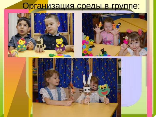 Организация среды в группе: 