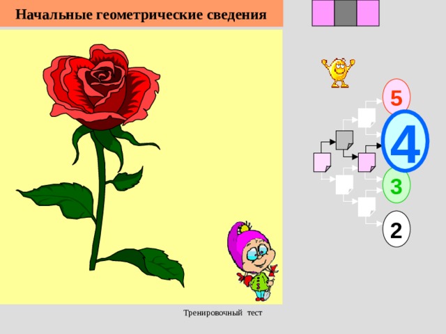 1 Начальные геометрические сведения 3 2 5 4 3 2 Тренировочный тест  