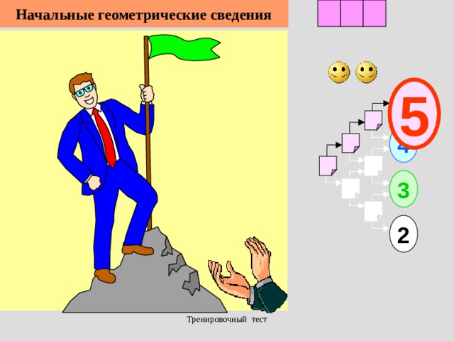 1 Начальные геометрические сведения 3 2 5 4 3 2 Тренировочный тест  