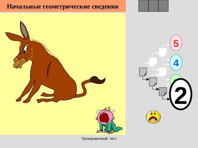 1 Начальные геометрические сведения 3 2 5 4 3 2 Тренировочный тест  