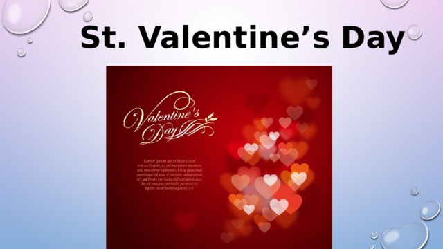 St. Valentine’s Day 