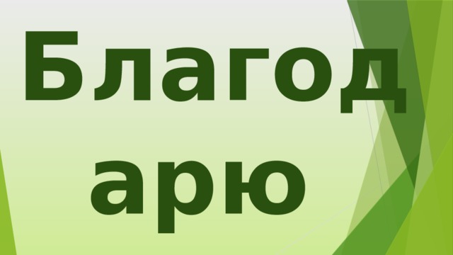 Благодарю за внимание! 