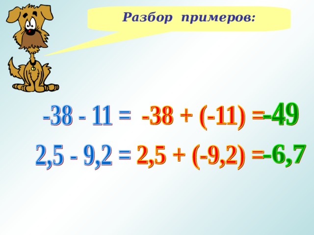 Разбор примеров: 