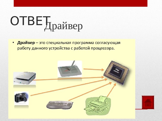 Драйвер ОТВЕТ 