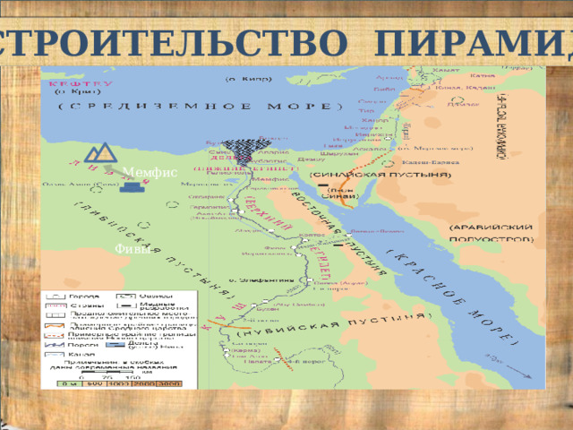 СТРОИТЕЛЬСТВО ПИРАМИД Мемфис Фивы 