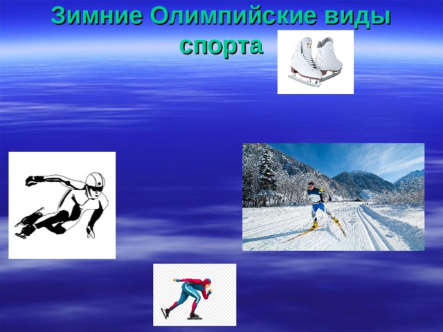 Зимние Олимпийские виды спорта   