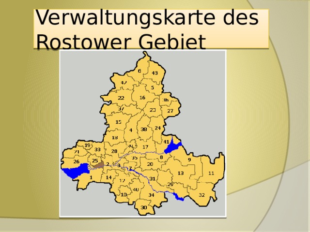 Verwaltungskarte des Rostower Gebiet 