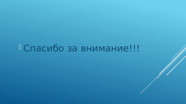 Спасибо за внимание!!! 