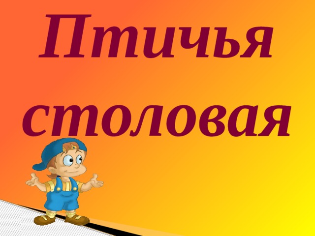 Птичья столовая 