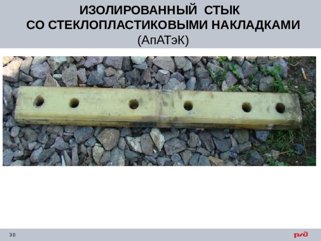 ИЗОЛИРОВАННЫЙ СТЫК СО СТЕКЛОПЛАСТИКОВЫМИ НАКЛАДКАМИ (АпАТэК)     