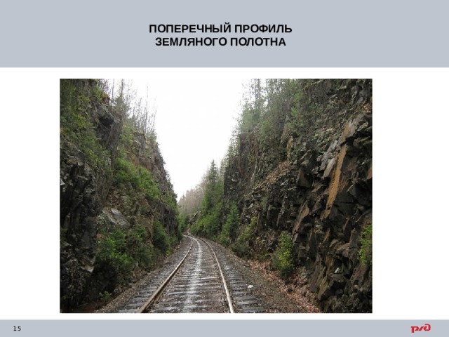 ПОПЕРЕЧНЫЙ ПРОФИЛЬ ЗЕМЛЯНОГО ПОЛОТНА 
