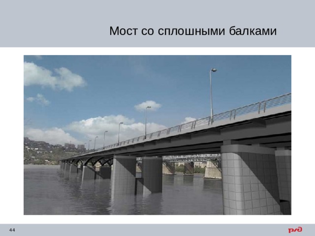 Мост со сплошными балками 