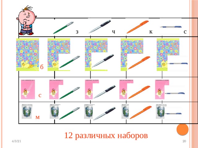 ч с к з б с м 12 различных наборов 