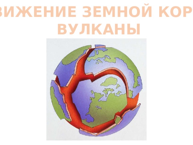 ДВИЖЕНИЕ ЗЕМНОЙ КОРЫ. ВУЛКАНЫ 