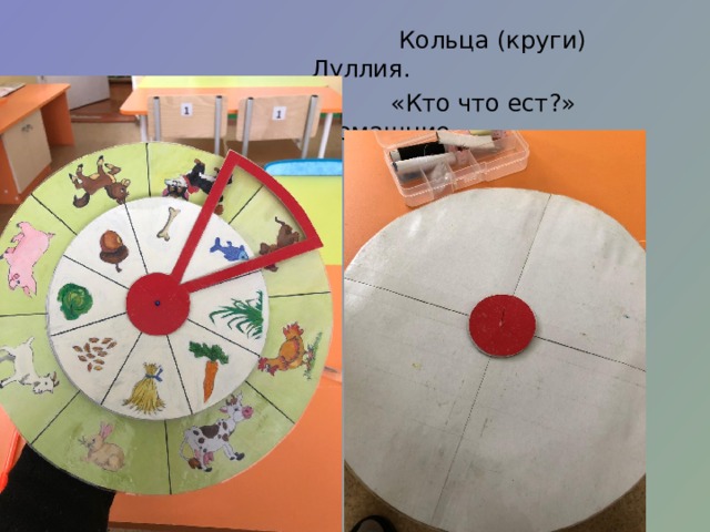  Кольца (круги) Луллия.  «Кто что ест?» (домашние  животные) 