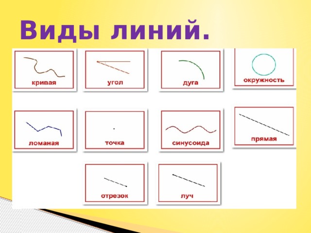 Виды линий. 