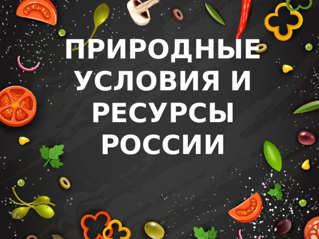 ПРИРОДНЫЕ УСЛОВИЯ И РЕСУРСЫ РОССИИ 