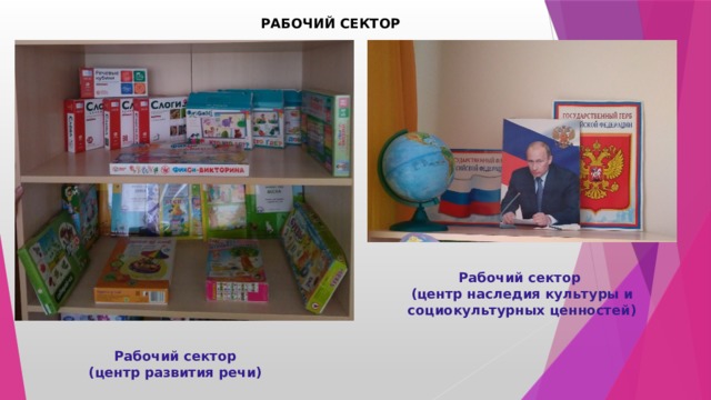 РАБОЧИЙ СЕКТОР Рабочий сектор  (центр наследия культуры и социокультурных ценностей) Рабочий сектор (центр развития речи) 